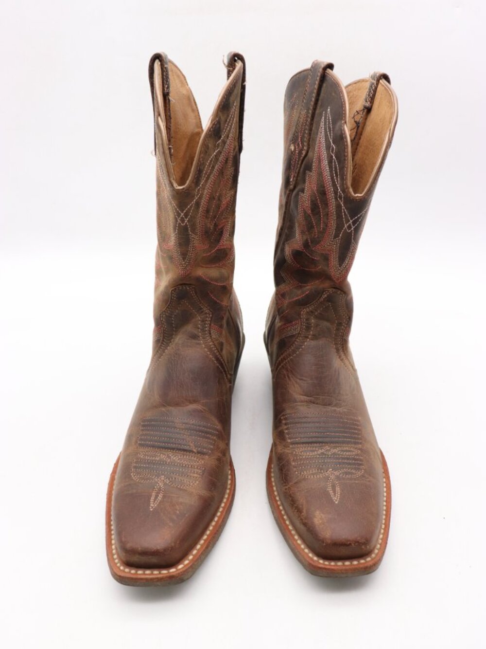 Ariat Autry Western Boots Women’s Size 7.5 B Brown Leather Embroidered 10018570 - Picture 2 of 10